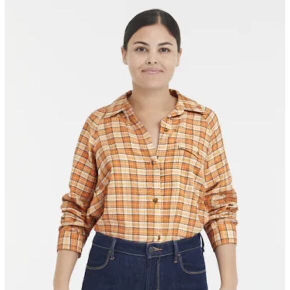 Billabong Womens Best Time Flannel Long Sleeve Shirt LARGE - Picture 2 of 13